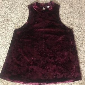 Velvet Flowy Tank